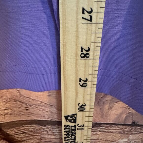 Donald Ross Mens M Purple Golf Polo Shirt Performance UPF 50+ Casual Texas Tech - Picture 4 of 7